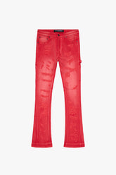 VALABASAS ZERO" DENIM APILADO CON CAMPAÑA LAVADO ROJO CLARO VLBS3986 LAVADO ROJO LT